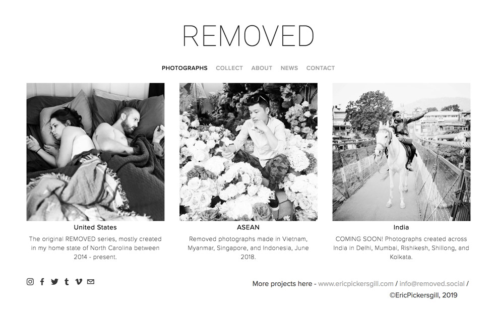 Screenshot of Eric's website removed.social